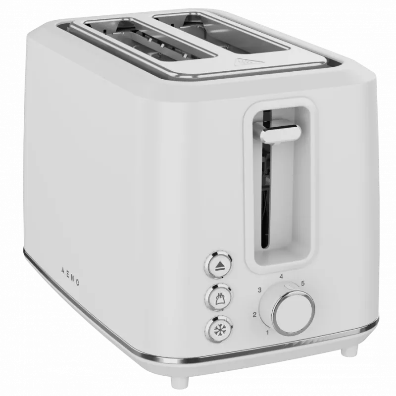 Torradeira elétrica, branca, 220-240V, 50-60Hz, 920-1080W, 2 ranhuras, 3 modos, 7 níveis de tostagem