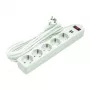 Extensão elétrica doméstica 5 m, 5 tomadas, 2xUSB, com interruptor