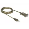Cabo série DeLOCK 64073 USB Type-A DB-9 transparente 2 m