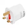 Fonte de alimentação IBOX iaukeu carregador de rede com fichas intercambiáveis UK (tipo G) e EU (tipo E), 100–240 V 50/60 Hz, 7,5 A, branco