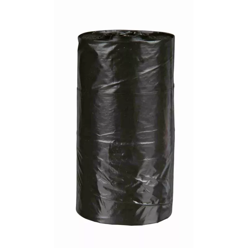 Sacos para dejetos Trixie Poop Bags 2332, plástico, preto, 4 rolos × 20 unid. (80 sacos)