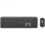 Logitech Signature Slim Combo MK950 - Conjunto de teclado e rato - 100% - tamanho completo - sem fios - Bluetooth 5.1 LE - QWERTY - espanhol - grafite (920-012486)
