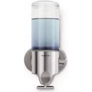 Dispensador com suporte de parede simplehuman 1 unid., aço inoxidável escovado