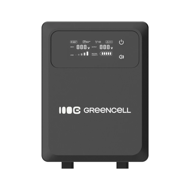 Green Cell PowerCore UPSLPPC1000 1500VA / 1000W UPS AVR, 12 VDC, LCD, sem baterias