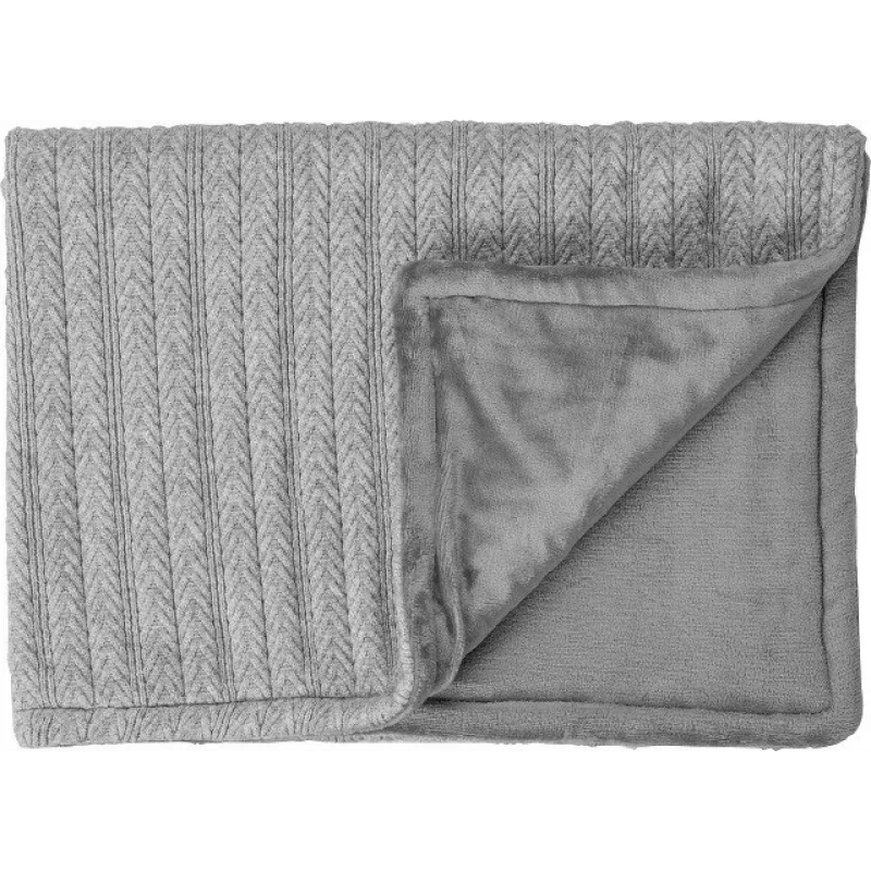 Cobertor elétrico Medisana HB 680, 120 W, peluche cinzento