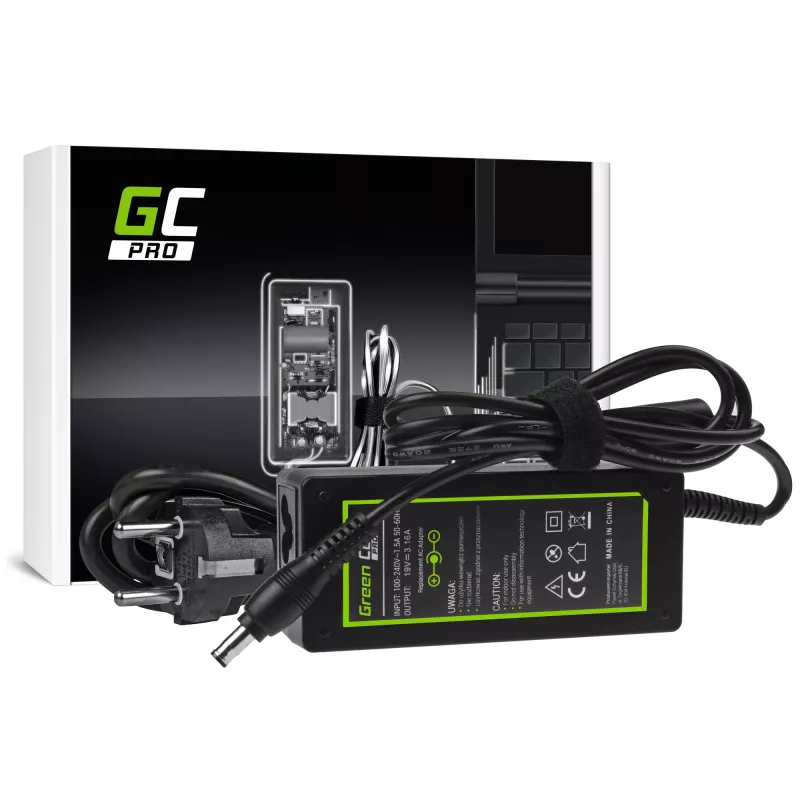 Fonte de alimentação/transformador Green Cell AD20P interior 60 W preto