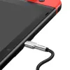 Cabo USB‑C para USB‑C Baseus Cafule Metal – 2 m, 100W de potência de carregamento, USB 2.0 (480 Mbit/s), contactos zincados, preto