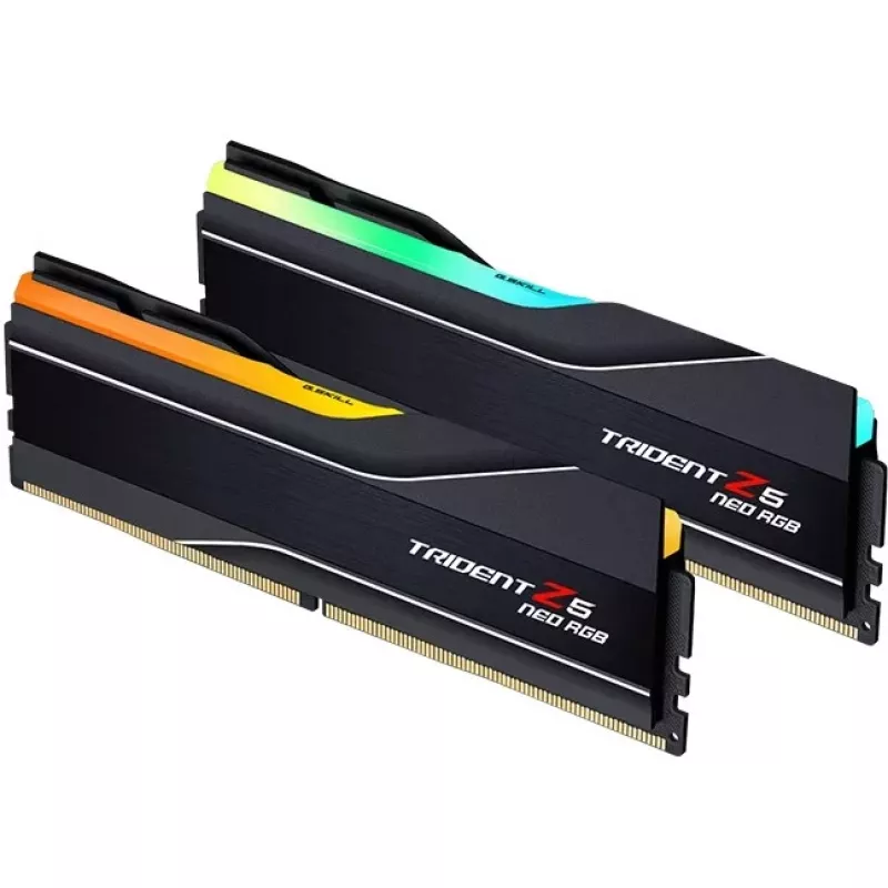 DIMM 96 GB DDR5-5600 (2x 48 GB) Dual-Kit, memória preta, F5-5600J4040D48GX2-TZ5NR, Trident Z5 NEO RGB, AMD EXPO
