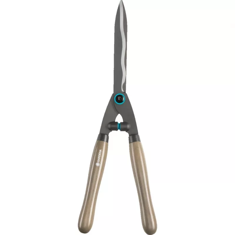 Tesoura de sebes Gardena NatureCut, 23 cm, preto/madeira