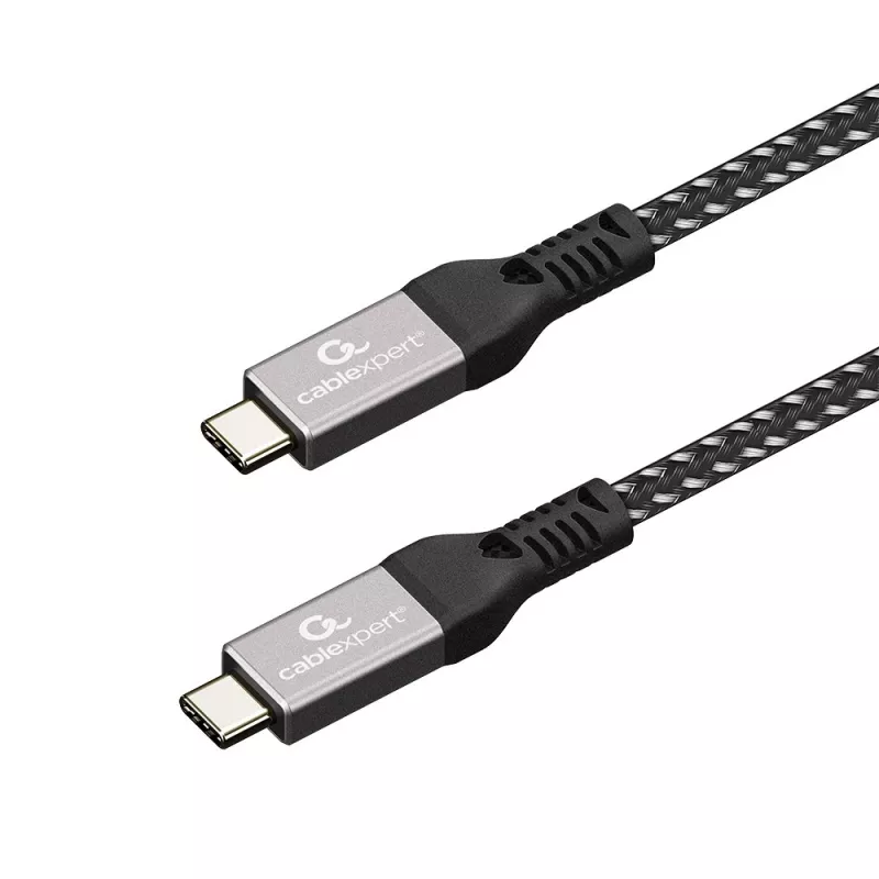 Cabo USB-C para USB-C GEMBIRD CCBP-USB4-CMCM240 1,5 m, USB4 Gen 3x2, 40 Gbit/s, 240 W, preto