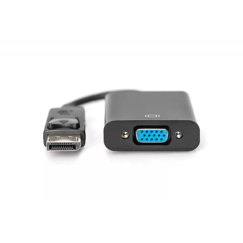 Cabo adaptador DisplayPort Assmann, DP - HD15 M/F, 0,15 m, com bloqueio, compatível com DP 1.1, UL, azul, sem blindagem, 32AWG (AK-340410-001-S)