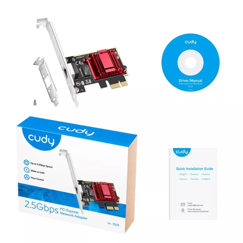 Placa de rede Cudy PE25 Interna Ethernet