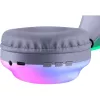 Defender FreeMotion B651 63651 auscultadores sem fios supra-auriculares, Bluetooth 5.3, retroiluminação RGB, 20–20000 Hz, 105 dB, USB-C, AUX, brancos