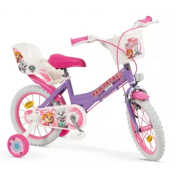 Bicicleta infantil 14 Paw Patrol roxa 1480 menina TOIMSA
