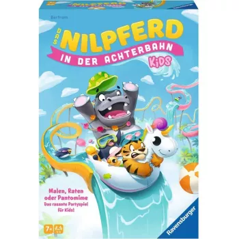 O hipopótamo na montanha-russa Kids, jogo de festa