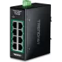 Switch mini industrial TRENDnet 8 portas Gigabit PoE+ calha DIN (TI-PGLC80)