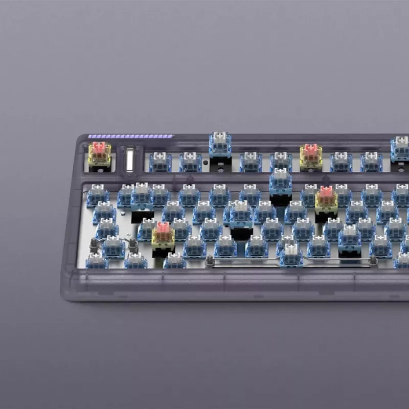 IQUNIX F97 Lavandin teclado gaming sem fios, RGB, switches MX Red, US