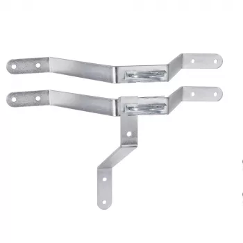 Suporte de mastro Extralink K250, 250 mm, com abraçadeiras M8, aço, galvanizado