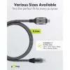 Goobay 70752 cabo Ethernet de USB-C 3.1 para RJ45, Cat6 F/UTP, 5 m, preto/prateado