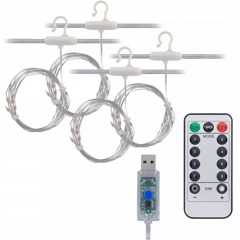 Cortina LED Extralink KURTYNA LED 3x3 com comando (Modelo EX.73172)