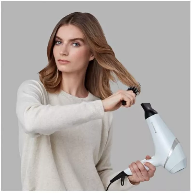 Secador de cabelo Remington AC8901 HYDRAlux 2300 W 3 níveis de temperatura Função iónica Difusor Branco