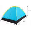 Tenda PROMIS NT60 iglu de campismo para 2 pessoas impermeável com rede mosquiteira