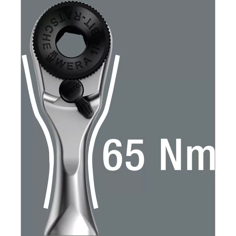 Wera 8001 A Zyklop Mini 1 chave de fendas de roquete para pontas
