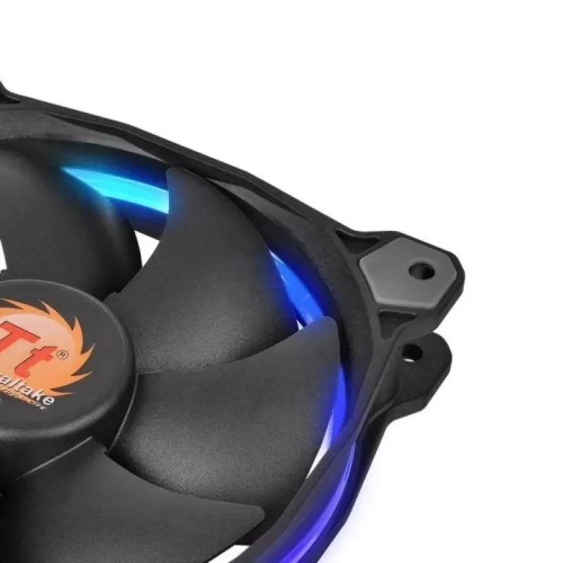 Thermaltake Riing 14 LED 256 Color CL-F043-PL14SW-B ventoinhas para caixa 140 mm, pack de 3, 600–1400 rpm, 4 pinos