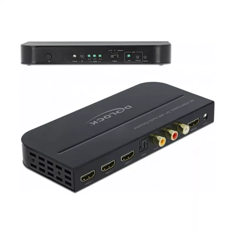 Switch HDMI DeLOCK 3 x HDMI in to 1 x HDMI out 4K 60 Hz