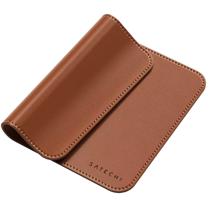 Tapete de rato Satechi Premium – tapete de rato em pele vegan (castanho)