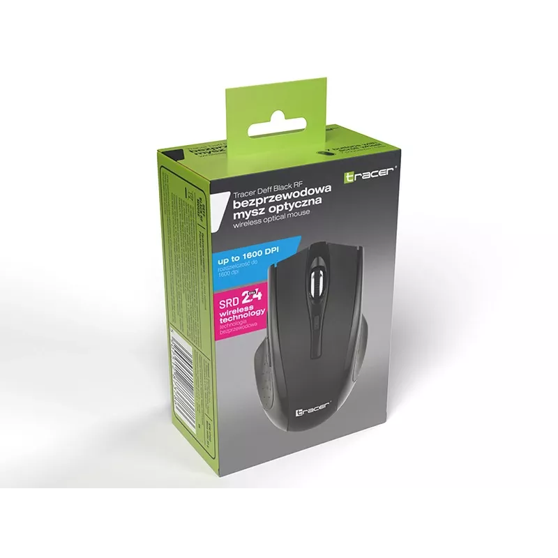 Rato ótico sem fios Tracer 47432 RF 2,4GHz/BT preto