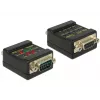 Conector DeLOCK 2xDB9 87713 preto