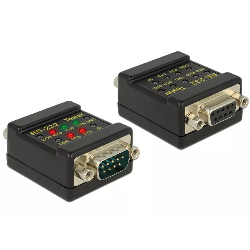 Conector DeLOCK 2xDB9 87713 preto