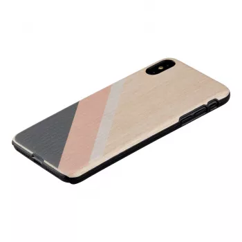 Capa para smartphone man and wood para iPhone XS Max – fato rosa, preto