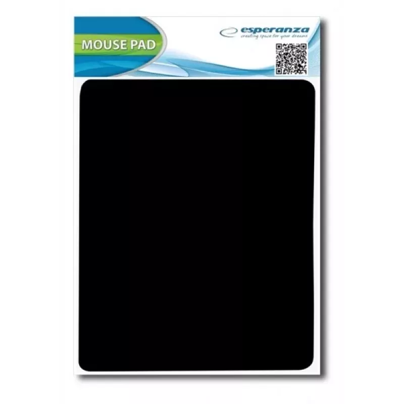 Tapete de rato ESPERANZA EA145K — tapete de rato gaming, preto, superfície monocromática, base antiderrapante