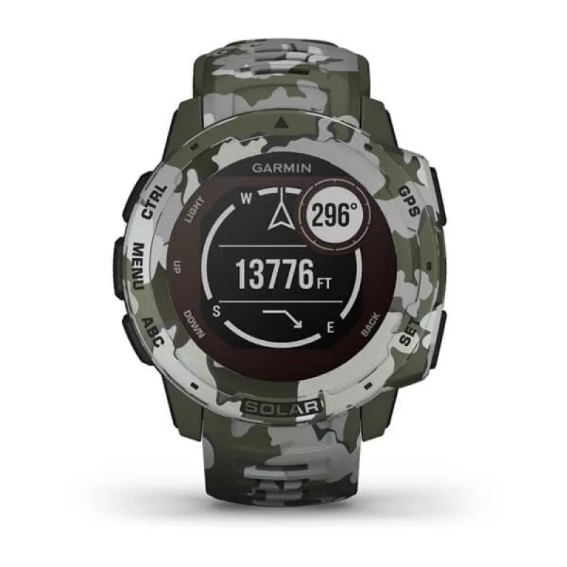 Relógio GPS Garmin Instinct Solar Camo Edition camuflagem