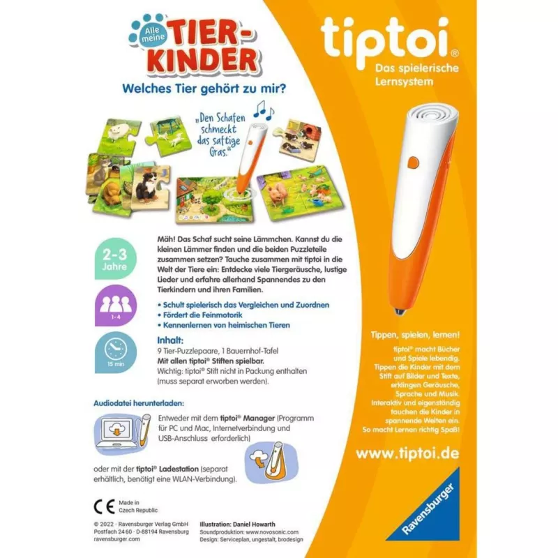 Jogo de tabuleiro Ravensburger tiptoi Alle meine Tierkinder