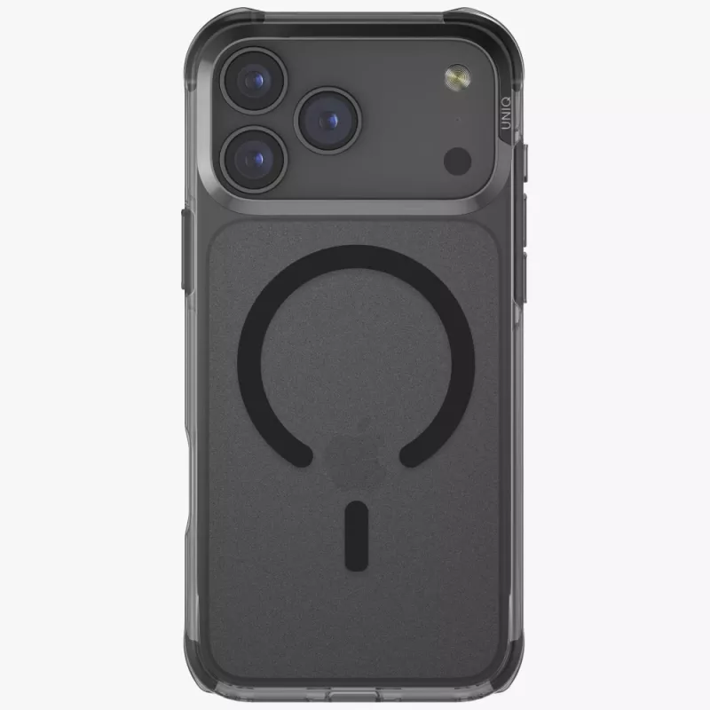 Capa UNIQ LifePro Xtreme para iPhone 17 Pro Max com carregamento Magclick preta