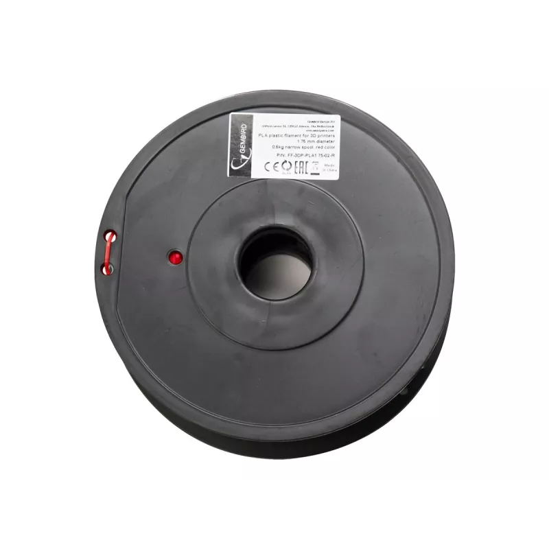 Material de impressão 3D Gembird 3DP-PLA+1.75-02-R vermelho 1 kg