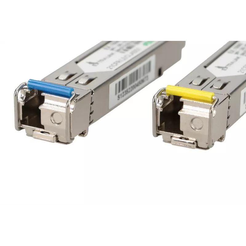 Módulo SFP WDM Extralink 1,25G, 1,25Gbps, 1310/1550nm, monomodo, 20km, LC, DOM, par, desenvolvido para HP/Aruba