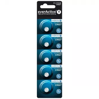 Pilha de lítio everActive CR927 3V, 30 mAh, pilha botão, altura 2,7 mm — pack de 5