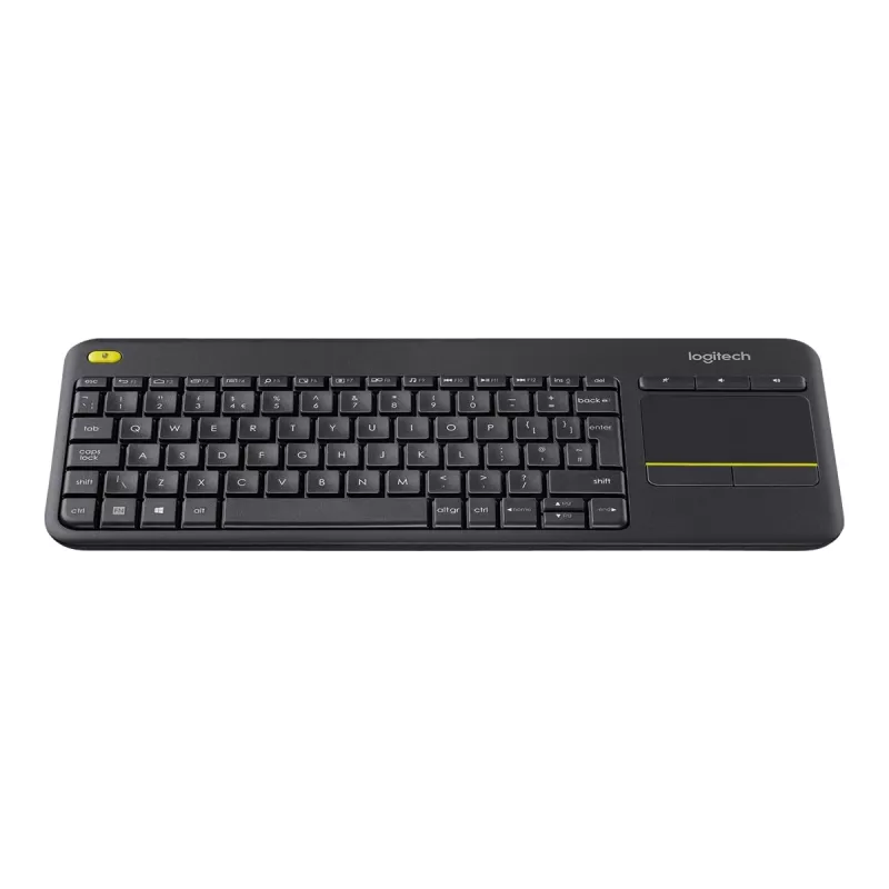 Teclado Logitech Wireless Touch Keyboard K400 Plus - teclado - sem fios - 2,4 GHz - suíço - preto