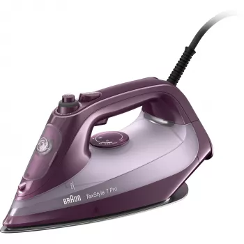 Braun TexStyle 7 Pro SI 7181 VI ferro de engomar ferro de engomar a vapor base EloxalPlus 3100 W violeta
