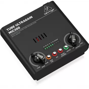 Pré-amplificador de áudio Behringer MIC300 preto
