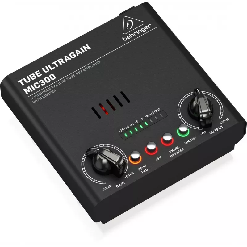 Pré-amplificador de áudio Behringer MIC300 preto