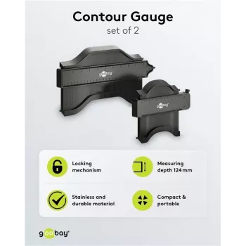 Gabarit de contornos Goobay, conjunto de 2 (61668)