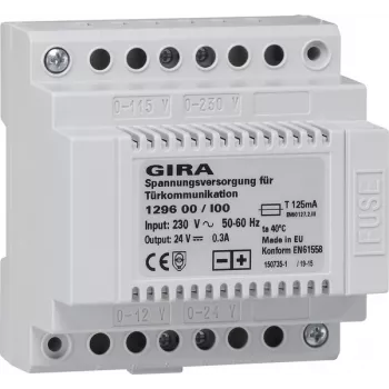 Transformador de rede GIRA 1296 00 cinzento (129600)