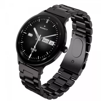 Smartwatch Garett Quantum — aço inoxidável prateado