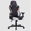 Cadeira gaming Onex FX8 — assento ergonómico com espuma moldada, regulável em altura e reclinável, preto/vermelho/branco