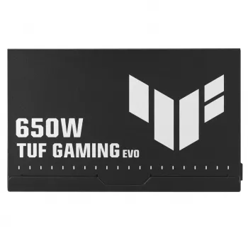 Fonte de alimentação ASUS TUF GAMING 650B EVO — 650 W, 20+4 pinos ATX, 80 PLUS Bronze, preto
